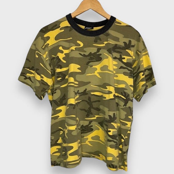 yellow camo top