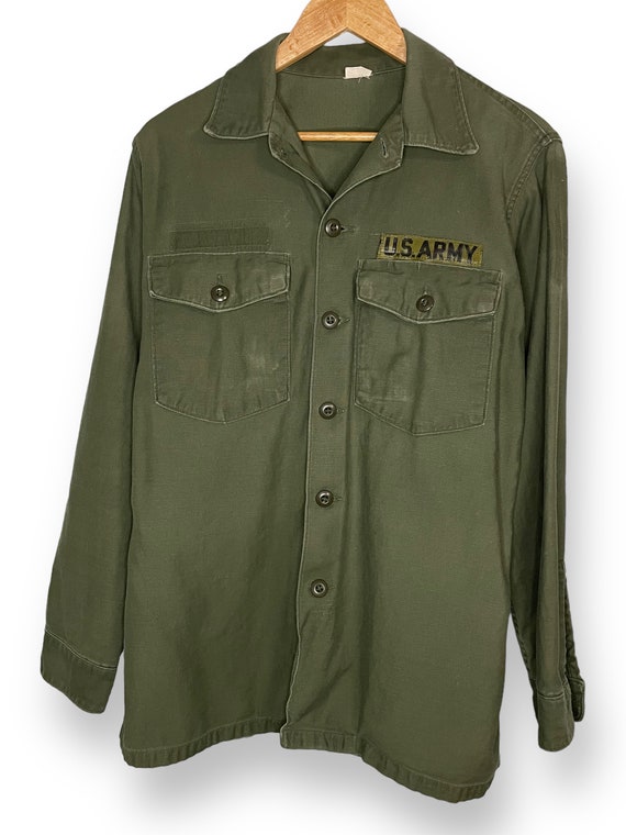 1970's Military Shirt OG-107 Vietnam Era (XL)