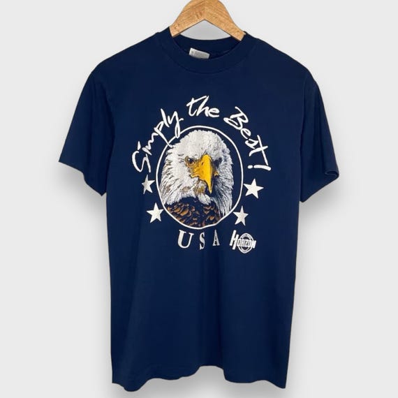 Vintage 1980s American Eagle USA T-shirt (L)