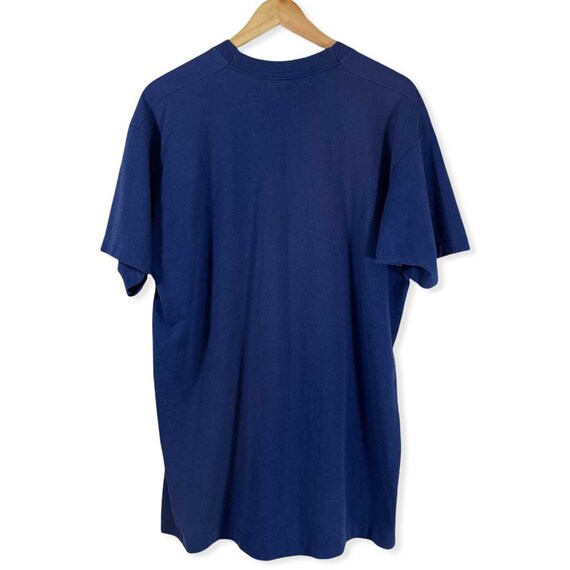 Vintage 1980s Deep Blue Moleskin Shirt XS/S