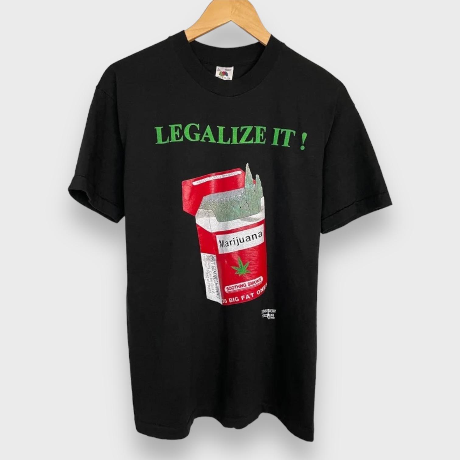 Vintage 1990s Legalize It Marijuana Fashion Victim T-shirt Vintage 1990s Legalize It Marijuana Fashion Victim T-shirt