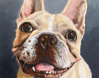 Custom Oil Painting Pet Portrait from Photo
