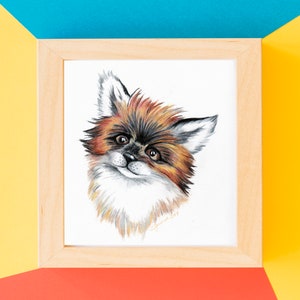 Baby Fox Original Art Print image 2