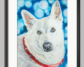 Custom Pet Portrait  Drawn From Photo