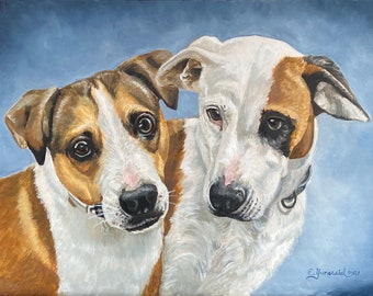 Custom Pet Portrait Oil Painting from a Photo