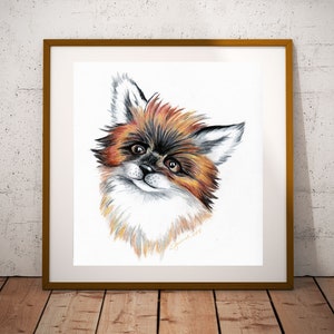 Baby Fox Original Art Print image 3