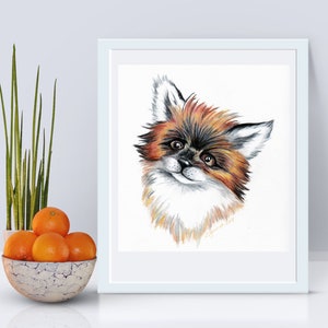 Baby Fox Original Art Print image 4