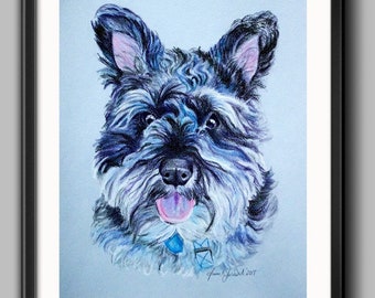 Custom Pet Portrait From Photo, Gift Idea