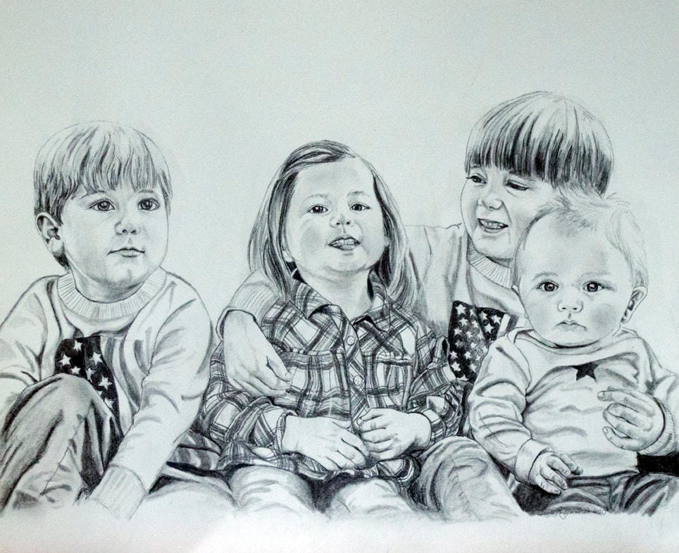 Custom Portrait From Photo Personalized Family Sketches Etsy — free download