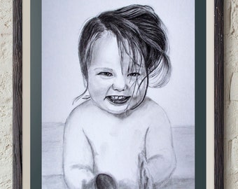 Custom Portraits From Photo, Personalized Gift, Portrait Drawing