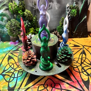 Spiral Goddess, Forces of Nature, Gaia Statue, Mother Earth, Pagan/Wicca Goddess, Yoga and Meditation Decor, Made by MyRitualMagic