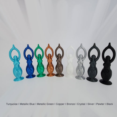 Spiral Goddess, Altar Statue, Gaia, Mother Earth, Pagan Statue, Mythology, Wicca Symbol, Altar Decor, Moon Goddess, 11+ New Colours