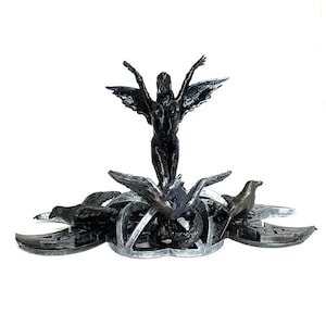 Morrigan Statue (The Morrighan), keltische Göttin des Schicksals, Pagan, Irische Mythologie, Wicca, Hexengottheit, Badb Catha