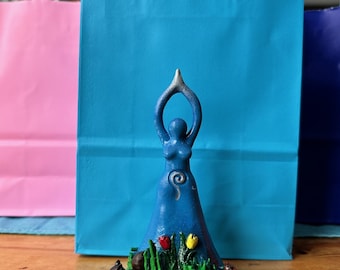 Ostara Spiral Goddess & Hare Moon Altar, Wheel of the Year, Equinox, Ēostre, Easter, Divine Feminine, Wicca, Celtic, Druid, Witch