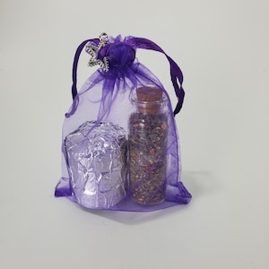 Ritual Blend Loose Incense, handmade with all natural herbs, includes charcoal disks