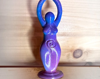 Spiral Goddess, Altar Statue, Gaia, Mother Earth, Pagan Statue, Mythology, Wicca Symbol, Altar Decor, Moon Goddess, 11+ New Colours