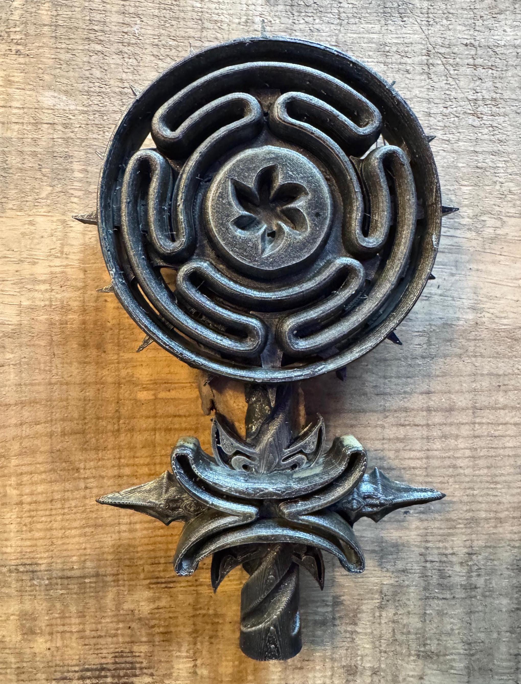 Varita de Hécate, Sigilo Divino Femenino, Talismán de Pared, Adorno de Cetro de Hécate, Diosa Griega, Artículos Rituales de Wicca y Brujería, Rueda de Hécate
