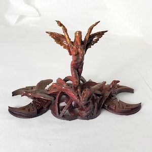 Morrigan Statue One of a Kind Feuer + Herbst (The Morrighan), keltische Göttin des Schicksals, Pagan, Wicca, Hexerei Gottheit, Badb Catha