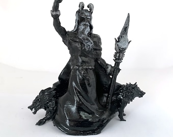 Odin statue, Wotan, Woden, Norse Statue, Viking God, Wiccan art, altar decor, Norse Witchcraft, Odin the All-father, Wednesday