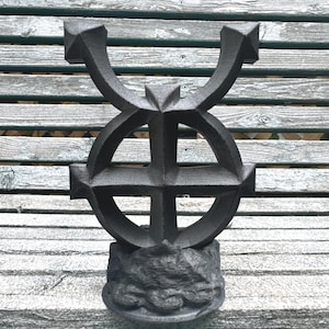 Sigil cornu, Torq de Cernunnos, homme vert, oeuvre d'art d'autel druidique, wicca, sorcellerie, païen celtique, symbole du druide