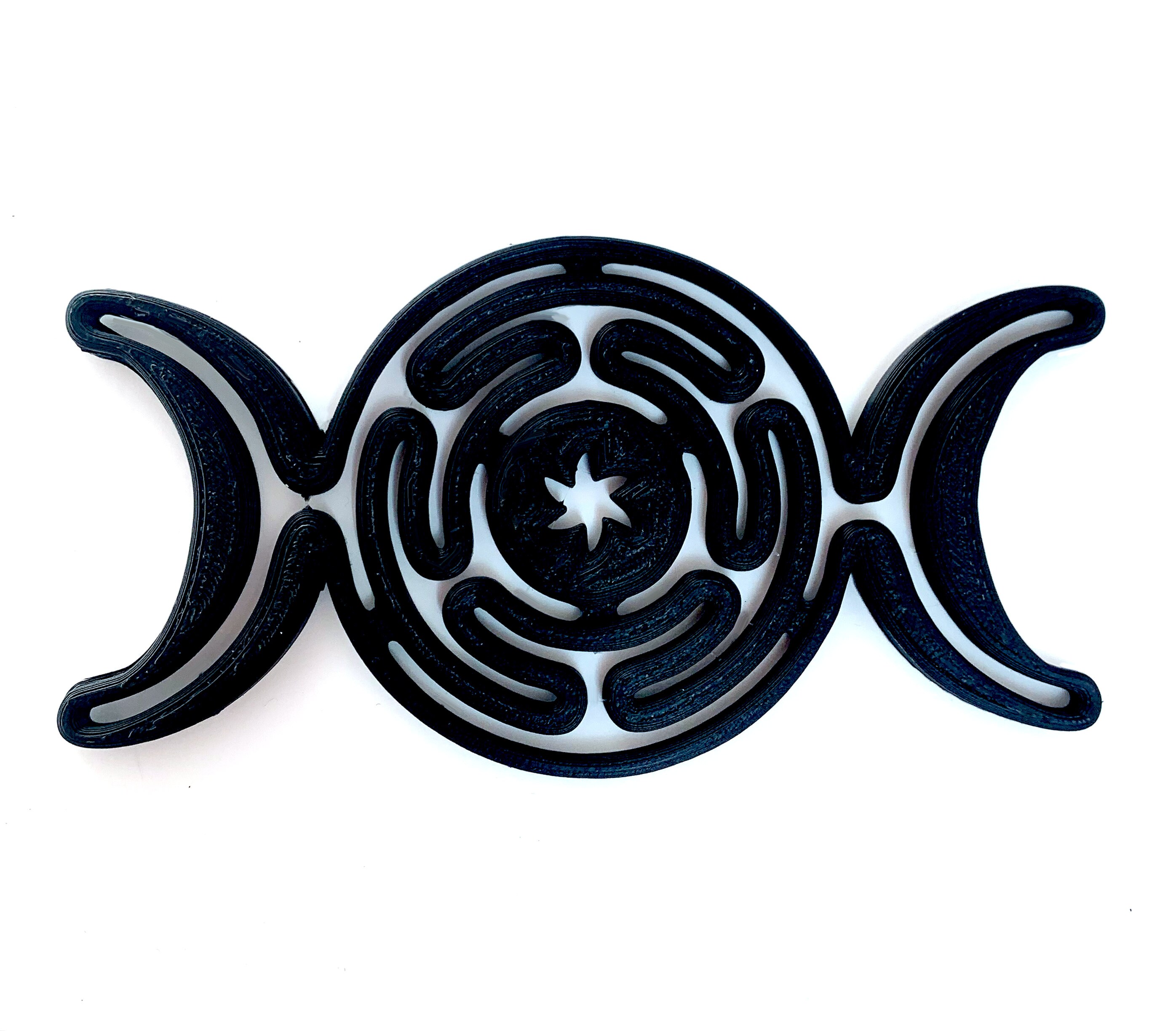 Hecate Wheel - Triple Goddess Moon Altar Mat on Hecate Wheel, Hekate Wheel, Strephalos, Greek Goddess, Pagan, Magic, Wicca, Witch