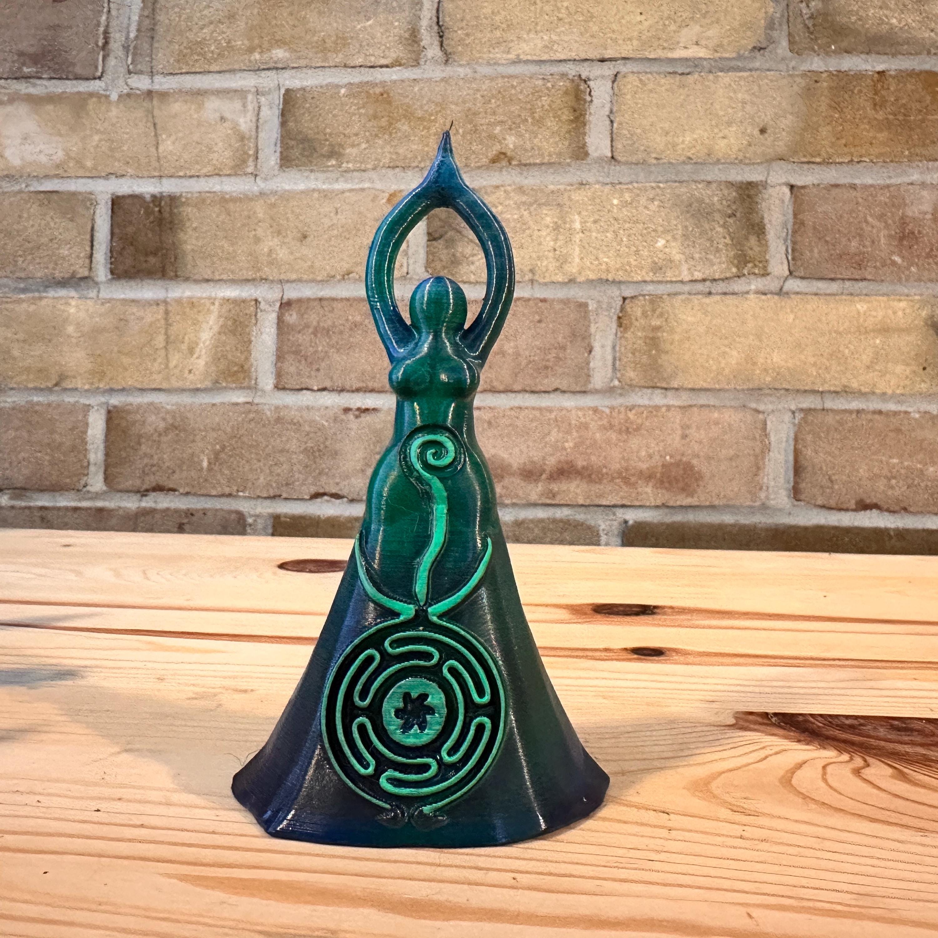 Hecate Spiral Goddess, Goddess of Magic, Gown Goddess Figurine, Hekate, Pagan, Greek Goddess Statue Wicca, Witchcraft, Witchy Gift