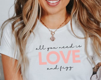 All You Need is Love and Fizz White T-Shirt | Fizz Shirt | Fizz Valentines Fizz Shirt