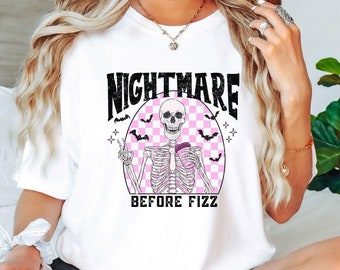 Pink Fizz Tshirt Halloween Fizz Shirt Nightmare Before Fizz Shirt for Halloween Shirt Halloween Gift for Fizz Dealer