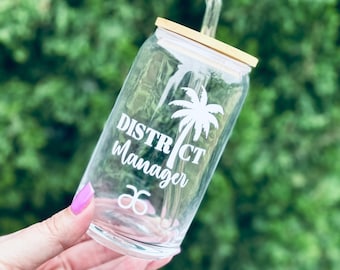 District Manager Glass - Promotion Gift