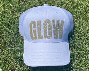 GLOW White Trucker Hat