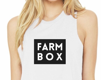 Crop Racerback Tank - Farm Box