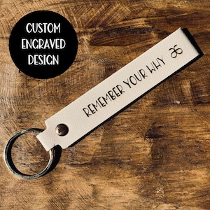 Remember Your Why Engraved Keychain Personalized Keychain Personalized Team Gifts GTC Gift