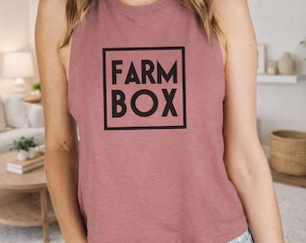 Crop Racerback Tank - Farm Box