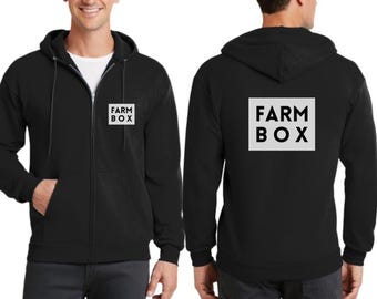 Farm Box Zip Up Hoodie Sweatshirts