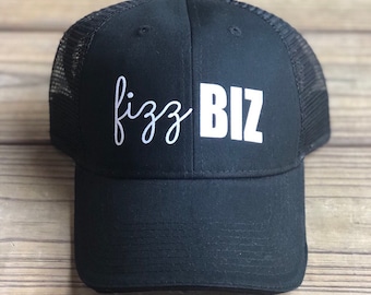 Black Fizz Biz Trucker Hat