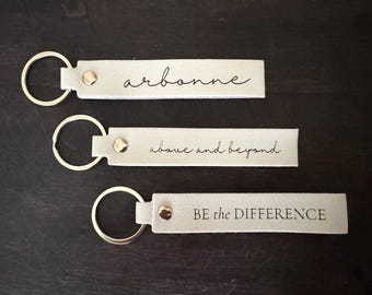 Engraved Custom Keychain: Personalized Team Gifts