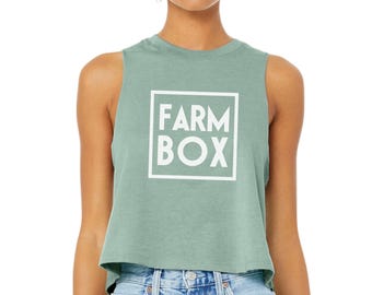 Farm Box Crop Racerback Tank