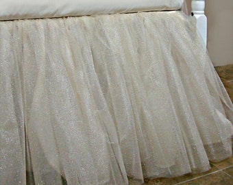 glitter crib skirt