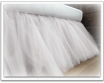 shimmer tulle crib skirt