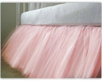 shimmer tulle crib skirt