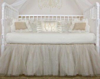 glitter crib skirt