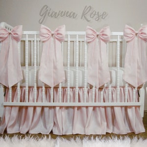 Light Blush Girl's Crib Set -  Free shipping!