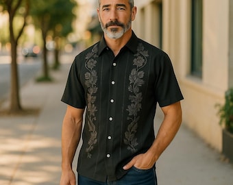Tommy Bahama black short sleeve shirt