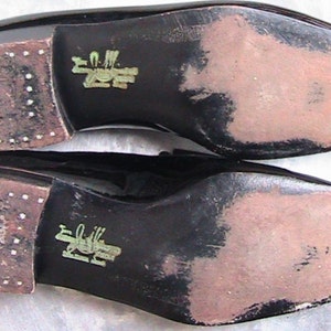 Mr Guy Patent Leather Shoes 9 1/2 D E Vintage image 3