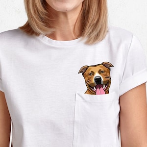 Pitbull Pocket Shirt Etsy UK