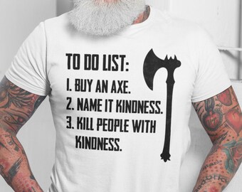 Viking T shirts Sarcastic T-Shirt Norse Odin Funny Viking Shirts Thor Axe Shirts