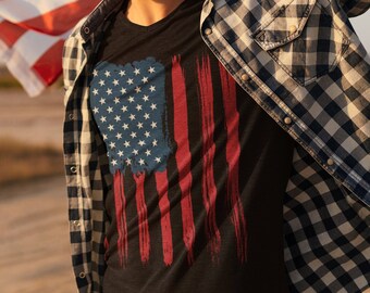 American Flag T-Shirt | USA Pride Shirt | Patriotic Unisex Tee | United States Flag Shirt