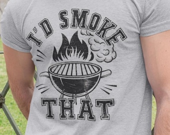 Camiseta "Yo fumaría esa barbacoa" • Divertida camiseta de asador para papá • Regalo del Día del Padre para el Maestro de la Parrilla • Camiseta de Maestro de la Parrilla Ahumador • Divertida camiseta de barbacoa