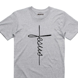 Jesus Cross Shirt Cross T-shirt Christian Graphic Tees Jesus Faith ...