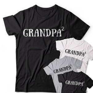 Grandpa 2 t shirt Grandpa 3 Grandpa 4 shirt Grandpa of Two Grandpa of Three Grandpa of Four Grandpas Gift tshirt Fathers Day Gift T-shirt